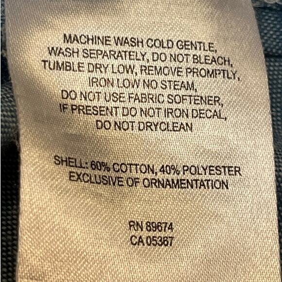 Mountain Hardwear Men's Size XL Button Up Short Sleeve Chambray Shirt - Picture 4 of 7